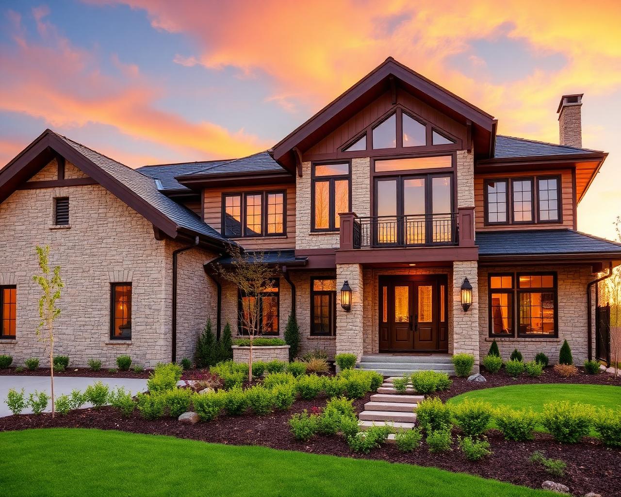 Beautiful Monarch-serviced home at sunset